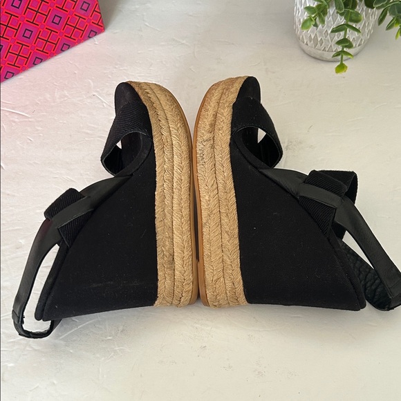 Tory Burch Black Espadrille Wedges - Picture 8 of 15